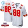 Jody Fortson 88 Kansas City Chiefs Super Bowl Lviii Champions 4 Stars Patch Game Men Jersey White stylepulseusa 1