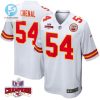 Leo Chenal 54 Kansas City Chiefs Super Bowl Lviii Champions 4 Stars Patch Game Men Jersey White stylepulseusa 1