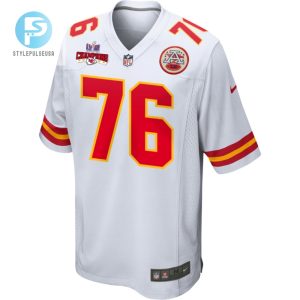 Prince Tega Wanogho 76 Kansas City Chiefs Super Bowl Lviii Champions 4 Stars Patch Game Men Jersey White stylepulseusa 1 1