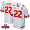 Trent Mcduffie 22 Kansas City Chiefs Super Bowl Lviii Champions 4 Stars Patch Game Men Jersey White stylepulseusa 1