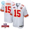 Patrick Mahomes 15 Kansas City Chiefs Super Bowl Lviii Champions 4 Stars Patch Game Men Jersey White stylepulseusa 1