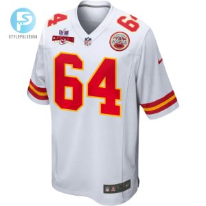 Wanya Morris 64 Kansas City Chiefs Super Bowl Lviii Champions 4 Stars Patch Game Men Jersey White stylepulseusa 1 1