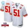 Mike Danna 51 Kansas City Chiefs Super Bowl Lviii Champions 4 Stars Patch Game Men Jersey White stylepulseusa 1