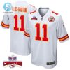 Marquez Valdesscantling 11 Kansas City Chiefs Super Bowl Lviii Champions 4 Stars Patch Game Men Jersey White stylepulseusa 1