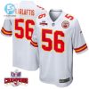 George Karlaftis 56 Kansas City Chiefs Super Bowl Lviii Champions 4 Stars Patch Game Men Jersey White stylepulseusa 1