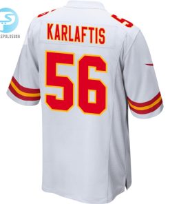 George Karlaftis 56 Kansas City Chiefs Super Bowl Lviii Champions 4 Stars Patch Game Men Jersey White stylepulseusa 1 2
