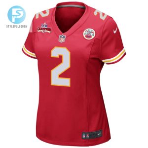 Joshua Williams 2 Kansas City Chiefs Super Bowl Lviii Champions 4 Stars Patch Game Women Jersey Red stylepulseusa 1 1