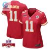 Marquez Valdesscantling 11 Kansas City Chiefs Super Bowl Lviii Champions 4 Stars Patch Game Women Jersey Red stylepulseusa 1