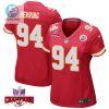 Malik Herring 94 Kansas City Chiefs Super Bowl Lviii Champions 4 Stars Patch Game Women Jersey Red stylepulseusa 1