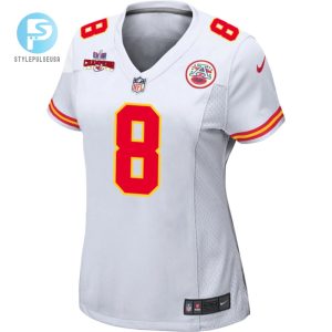 Justyn Ross 8 Kansas City Chiefs Super Bowl Lviii Champions 4 Stars Patch Game Women Jersey White stylepulseusa 1 1