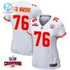 Prince Tega Wanogho 76 Kansas City Chiefs Super Bowl Lviii Champions 4 Stars Patch Game Women Jersey White stylepulseusa 1