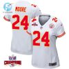 Skyy Moore 24 Kansas City Chiefs Super Bowl Lviii Champions 4 Stars Patch Game Women Jersey White stylepulseusa 1