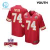 Jawaan Taylor 74 Kansas City Chiefs Super Bowl Lviii Champions 4 Stars Patch Game Youth Jersey Red stylepulseusa 1