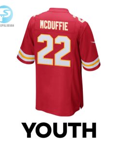 Trent Mcduffie 22 Kansas City Chiefs Super Bowl Lviii Champions 4 Stars Patch Game Youth Jersey Red stylepulseusa 1 2