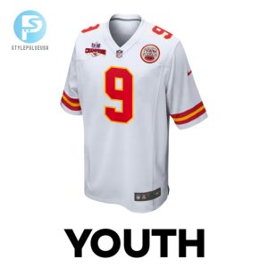 Blaine Gabbert 9 Kansas City Chiefs Super Bowl Lviii Champions 4 Stars Patch Game Youth Jersey White stylepulseusa 1 1