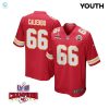 Mike Caliendo 66 Kansas City Chiefs Super Bowl Lviii Champions 4 Stars Patch Game Youth Jersey Red stylepulseusa 1