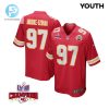 Felix Anudikeuzomah 97 Kansas City Chiefs Super Bowl Lviii Champions 4 Stars Patch Game Youth Jersey Red stylepulseusa 1