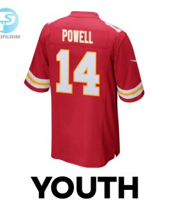 Cornell Powell 14 Kansas City Chiefs Super Bowl Lviii Champions 4 Stars Patch Game Youth Jersey Red stylepulseusa 1 2