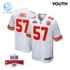 Truman Jones 57 Kansas City Chiefs Super Bowl Lviii Champions 4 Stars Patch Game Youth Jersey White stylepulseusa 1