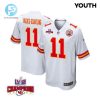 Marquez Valdesscantling 11 Kansas City Chiefs Super Bowl Lviii Champions 4 Stars Patch Game Youth Jersey White stylepulseusa 1