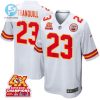 Drue Tranquill 23 Kansas City Chiefs Super Bowl Lviii Champions 4X Game Men Jersey White stylepulseusa 1