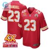 Drue Tranquill 23 Kansas City Chiefs Super Bowl Lviii Champions 4X Game Men Jersey Red stylepulseusa 1