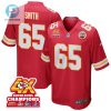 Trey Smith 65 Kansas City Chiefs Super Bowl Lviii Champions 4X Game Men Jersey Red stylepulseusa 1