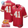 James Winchester 41 Kansas City Chiefs Super Bowl Lviii Champions 4X Game Men Jersey Red stylepulseusa 1