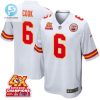 Bryan Cook 6 Kansas City Chiefs Super Bowl Lviii Champions 4X Game Men Jersey White stylepulseusa 1