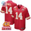 Cornell Powell 14 Kansas City Chiefs Super Bowl Lviii Champions 4X Game Men Jersey Red stylepulseusa 1