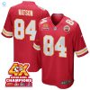 Justin Watson 84 Kansas City Chiefs Super Bowl Lviii Champions 4X Game Men Jersey Red stylepulseusa 1