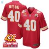 Ekow Boyedoe 40 Kansas City Chiefs Super Bowl Lviii Champions 4X Game Men Jersey Red stylepulseusa 1