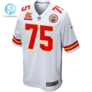 Darian Kinnard 75 Kansas City Chiefs Super Bowl Lviii Champions 4X Game Men Jersey White stylepulseusa 1 1