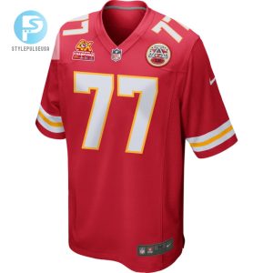 Lucas Niang 77 Kansas City Chiefs Super Bowl Lviii Champions 4X Game Men Jersey Red stylepulseusa 1 1