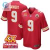 Blaine Gabbert 9 Kansas City Chiefs Super Bowl Lviii Champions 4X Game Men Jersey Red stylepulseusa 1
