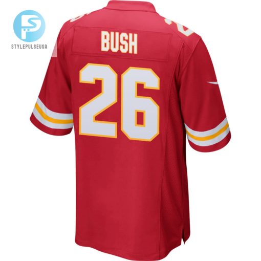 Deon Bush 26 Kansas City Chiefs Super Bowl Lviii Champions 4X Game Men Jersey Red stylepulseusa 1 2