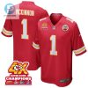 Jerick Mckinnon 1 Kansas City Chiefs Super Bowl Lviii Champions 4X Game Men Jersey Red stylepulseusa 1