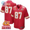 Travis Kelce 87 Kansas City Chiefs Super Bowl Lviii Champions 4X Game Men Jersey Red stylepulseusa 1
