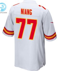 Lucas Niang 77 Kansas City Chiefs Super Bowl Lviii Champions 4X Game Men Jersey White stylepulseusa 1 2