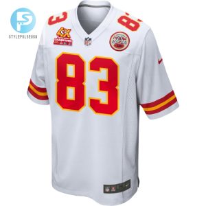 Noah Gray 83 Kansas City Chiefs Super Bowl Lviii Champions 4X Game Men Jersey White stylepulseusa 1 1