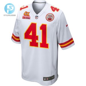 James Winchester 41 Kansas City Chiefs Super Bowl Lviii Champions 4X Game Men Jersey White stylepulseusa 1 1