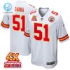 Mike Danna 51 Kansas City Chiefs Super Bowl Lviii Champions 4X Game Men Jersey White stylepulseusa 1