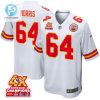 Wanya Morris 64 Kansas City Chiefs Super Bowl Lviii Champions 4X Game Men Jersey White stylepulseusa 1