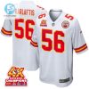 George Karlaftis 56 Kansas City Chiefs Super Bowl Lviii Champions 4X Game Men Jersey White stylepulseusa 1