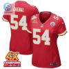 Leo Chenal 54 Kansas City Chiefs Super Bowl Lviii Champions 4X Game Women Jersey Red stylepulseusa 1