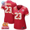 Drue Tranquill 23 Kansas City Chiefs Super Bowl Lviii Champions 4X Game Women Jersey Red stylepulseusa 1