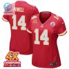 Cornell Powell 14 Kansas City Chiefs Super Bowl Lviii Champions 4X Game Women Jersey Red stylepulseusa 1