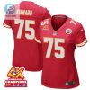 Darian Kinnard 75 Kansas City Chiefs Super Bowl Lviii Champions 4X Game Women Jersey Red stylepulseusa 1