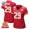 Lamical Perine 29 Kansas City Chiefs Super Bowl Lviii Champions 4X Game Women Jersey Red stylepulseusa 1