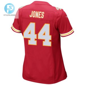 Cam Jones 44 Kansas City Chiefs Super Bowl Lviii Champions 4X Game Women Jersey Red stylepulseusa 1 2